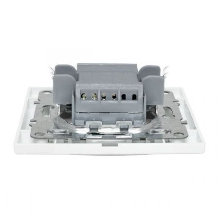 Минск Выключатель 1-клавишный СП с индикатором,10А, белый EKF Basic