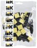 Площадка самоклеящаяся 20х20 черная под хомуты (100шт) IEK