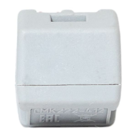 EKF СМК 222-412 Клемма строительно-монтажная рычаг, 2отв.  (0,08-2,5мм2) plc-smk-412 (кратно 100)