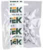 Скоба 8мм плоская пластиковая (100шт) IEK