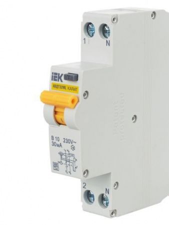 Выключатель автоматический дифференциального тока АВДТ32ML тип A В10 30мА KARAT IEK