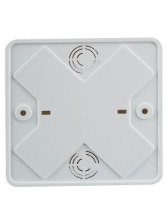 Коробка распаячная КМ41222 для открытой проводки безгалогенная (HF) 100х100х44мм белая (6 клемм 6мм2) IEK