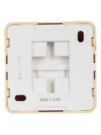 OKTAVA Выключатель 1-клавишный для открытой установки 10А ВС20-1-0-ОС сосна GENERICA