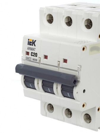 Выкл.автом.  3П  20А хар-ка C  6кА M06N IEK ARMAT