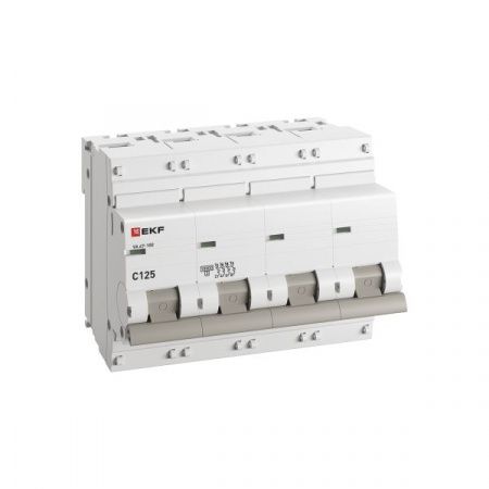 Выкл.автом.  4П 125А (C) 10kA ВА 47-100 EKF PROxima