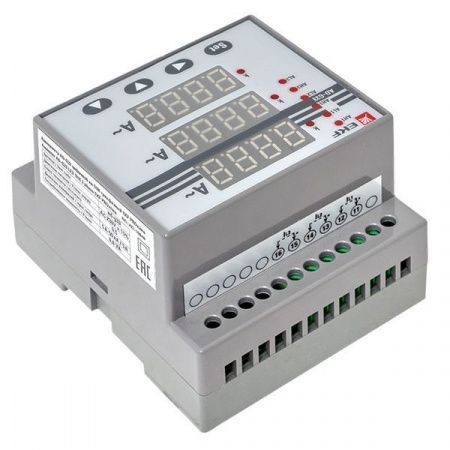 Амперметр AD-G33 цифровой на DIN трехфазный EKF PROxima (без поверки