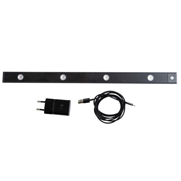 Мебельный светодиодный светильник Uniel ULI-F50-5W/4000K Sensor IP40 Black UL-00011957