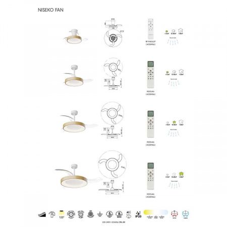 Люстра-вентилятор Mantra NISEKO FAN M 9091