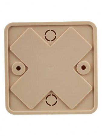 Коробка распаячная КМ41212-04 для открытой проводки безгалогенная (HF) 75х75х20мм сосна (6 клемм 6мм2) IEK