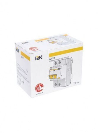 KARAT Дифференциальный автомат АД12 2P 16А 30мА тип AC IEK