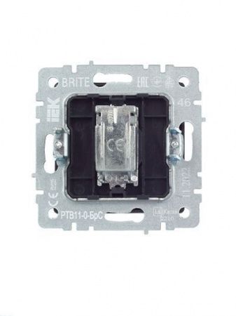 BRITE Розетка TV оконечная РТВ11-0-БрС сталь IEK