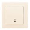 Минск Кнопка звонка СП, 10А, бежевый EKF