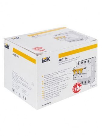 KARAT Автоматический выключатель дифференциального тока АВДТ 34 C25 30мА тип A IEK