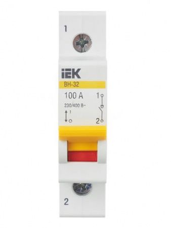 KARAT Выключатель нагрузки (мини-рубильник) ВН-32 1P 100А IEK