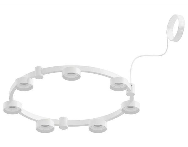 Корпус подвесной люстры Ambrella light DIY Spot Techno Ring SWH белый песок C9236