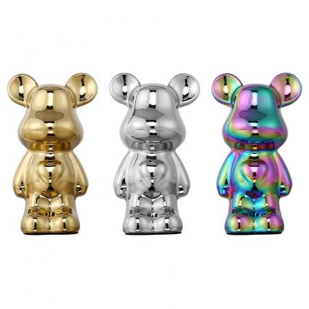Статуэтка настольная ArtHomeDecor FUNNY BEAR 6652 SILVER