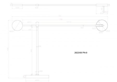 Торшер Divinare Malcone 2623/06 PN-9