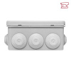 Коробка расп. ОП 105х105х50 IP54 8 входов серый с крышкой КМР-030-014  АБС EKF plc-kmr-030-014