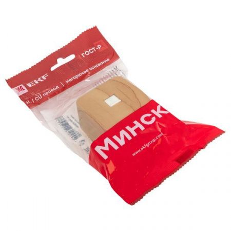 Розетка Phone 1-местная ОП Минск светлое дерево EKF