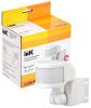 Датчик движения ДД-018В 1100Вт 270град 12м IP44 белый IEK