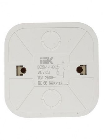 GLORY Выключатель 1-клавишный для открытой установки с индикацией ВС20-1-1-ХК кремовый IEK