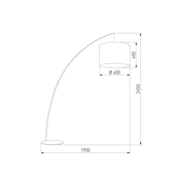 Торшер TK Lighting 5488 Moby Green