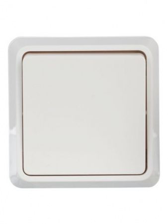 OKTAVA Выключатель 1-клавишный для открытой установки 10А ВС20-1-0-ОБ белый GENERICA