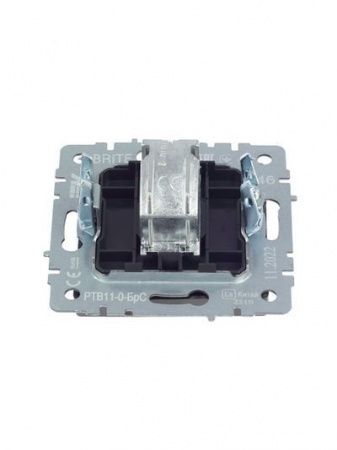 BRITE Розетка TV оконечная РТВ11-0-БрС сталь IEK